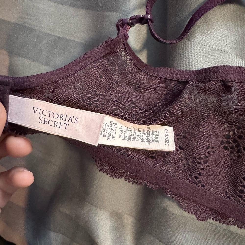 Dream Angels Wicked Unlined Lace Balconette Bra 32D - Picture 7 of 7
